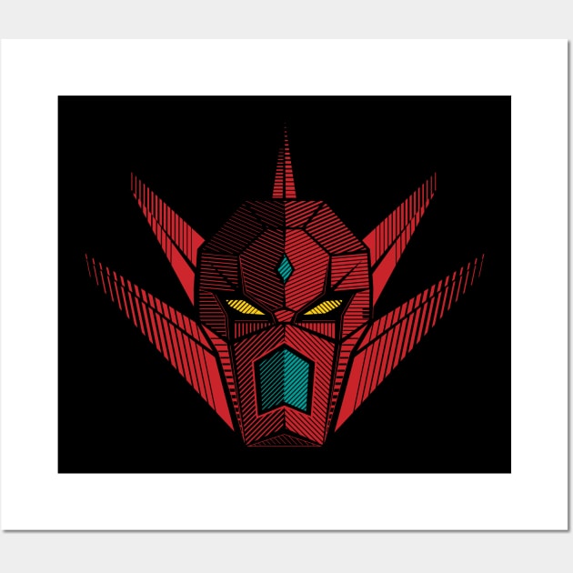 Getter Robo Stripes02 Wall Art by Yexart